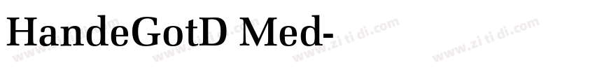 HandeGotD Med字体转换